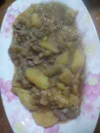 家常菜茄子土豆炖肉