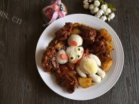 美味的小熊咖喱腔骨饭做法图解15)
