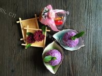 美味的紫薯饭团做法图解6)