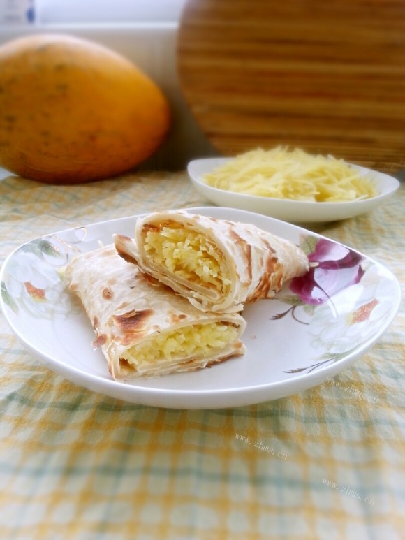独特的土豆丝卷饼
