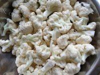 家常菜肉片炒菜花做法图解1)