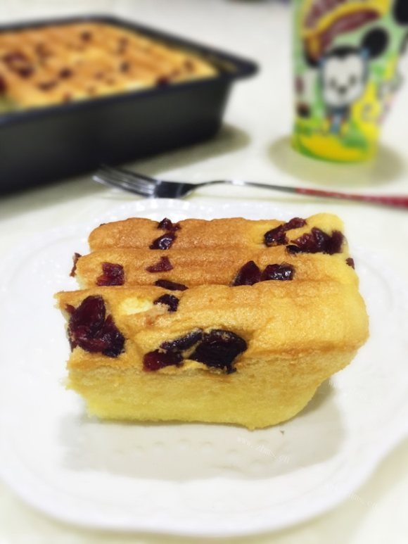 美味的蔓越莓蛋糕