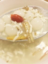 桂花酒酿丸子做法图解18)