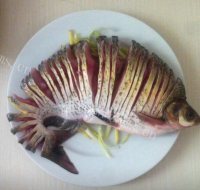 DIY孔雀开屏武昌鱼做法图解1)