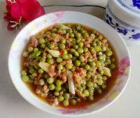 家常菜肉末豌豆