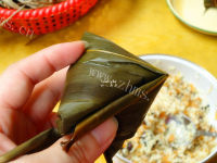 美味的瑶柱粽子做法图解8)