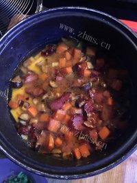 南瓜腊味饭做法图解8)