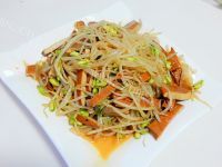 家常菜豆芽炒香干
