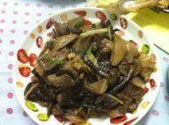 家常菜炒双菇