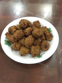 美味的炸猪肉丸子