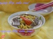 美味的牛肉南瓜面