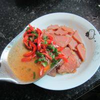 美味的蒸腊肉做法图解9)