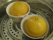 自制原只鲜橙蒸蛋做法图解4)