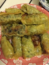 自制艾叶卷做法图解4)