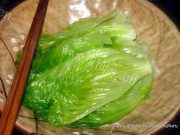 家常菜木耳扒生菜做法图解3)