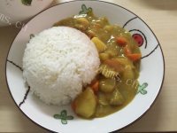 色泽鲜亮的咖喱牛肉饭做法图解6)