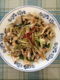 葱油螺片做法图解6)