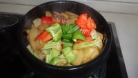 好吃的石锅土豆肉片做法图解12)