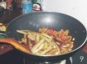 家常菜啤酒肉末茄子做法图解8)