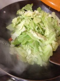 五味俱全的炒包菜做法图解4)