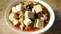 诱人的肉末烧豆腐