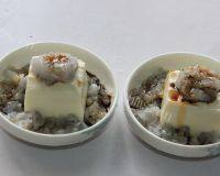 家常菜虾蓉蒸豆腐做法图解7)