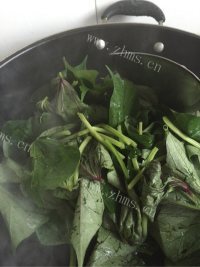 家常菜清炒红薯叶做法图解4)