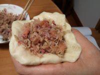自制肉松小餐包做法图解17)