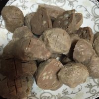 自制孜然牛肉丸做法图解3)