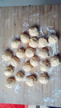 自制南瓜芝麻饼做法图解4)