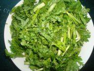 家常蒜香茼蒿做法图解1)