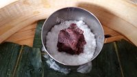 美味的水晶西米豆沙糕做法图解6)