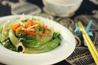 好吃的彩椒腐乳生菜做法图解7)