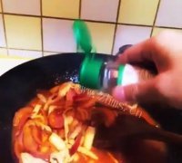 特色美食芝士焗年糕做法图解8)