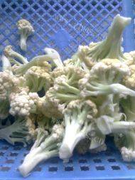 素炒花菜做法图解1)
