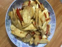 唇齿留香的高笋炒肉做法图解6)
