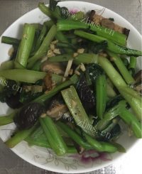 家常菜香菇炒菜心