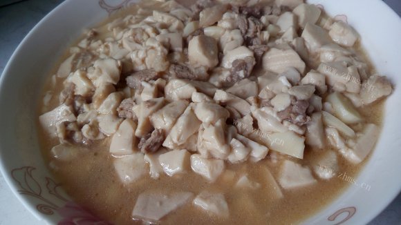 五味俱全的瘦肉豆腐