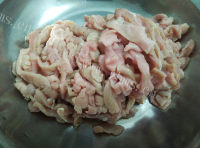 唇齿留香的黄瓜炒肉片做法图解4)