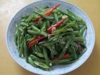 鲜美的清炒四季豆
