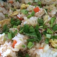 美味的什锦蛋炒饭