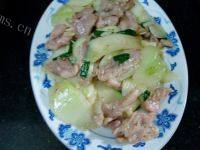 自制青瓜炒肉片