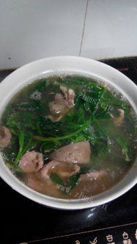 家常菜菠菜猪肝汤