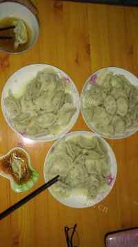 美味的茄子馅水饺