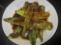 家常菜虎皮尖椒酿肉