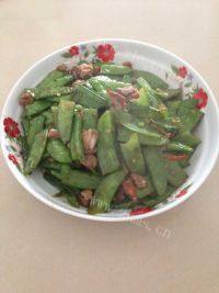 家常菜荷兰豆炒肉