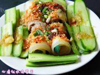 美味营养的蒜泥白肉卷