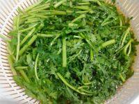 家常菜茼蒿炖豆腐做法图解2)