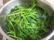 爽口的炝拌菠菜做法图解2)