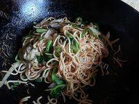 自己做的青菜炒面